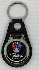 High Quality %100 leather RETRO KEYCHAIN for BLACK FORD FALCON