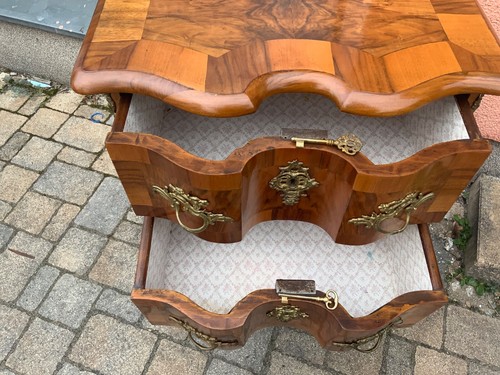Dresdner Barockkommode Nussbaum 1.Hälfte des 19Jh. - Bild 4 von 21
