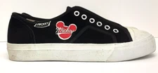 VINTAGE Disney Mickey Mouse Unlimited SIZE 8.5 Leather WOMEN Sneaker BLACK Shoes