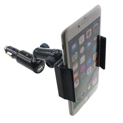 For iPhone 16/Pro/Max/Plus - Charger Car Mount Holder DC Socket USB Port Cradle