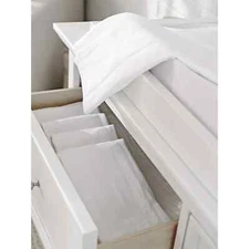 10 Pack, Birdseye 3-Ply Prefold Cloth Diapers for Babies, 14x20 Inch, White