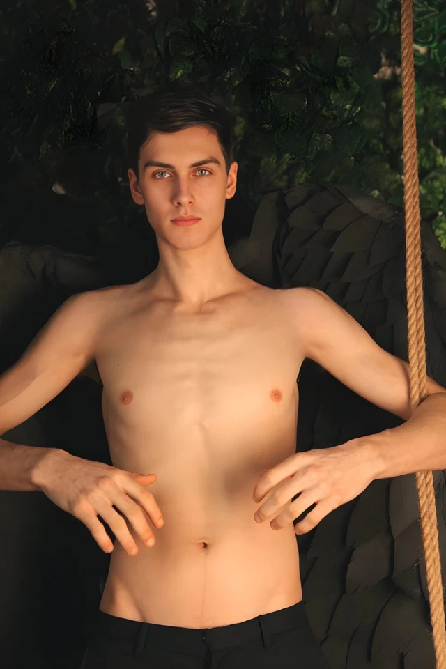 Sexy Disfraz Alas de Ángel Negro Disfraz Halloween Demonio Hombres Cuervo Bruja Foto 4 de 4