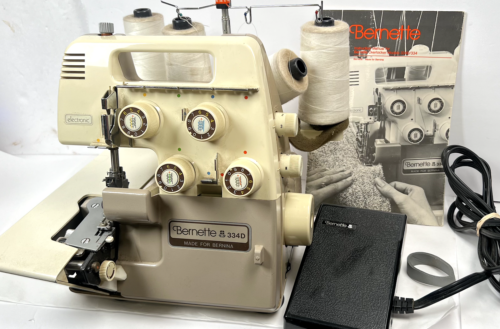 Bernina Bernette 334d Serger Electronic Heavy Duty Pedal Booklet Included