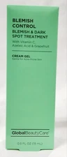 Global Beauty Care CREAM GEL Blemish Control Dark Spot Treatment .5 oz/15mL New