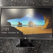 HP P231 23" Monitor Tested and Works  Power Cord Stand