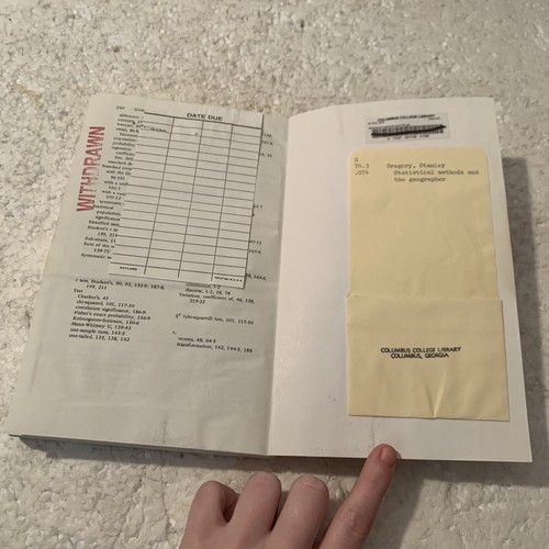 Statistical Methods and the Geographer by S. Gregory 4th Edition 1978 PB - Picture 8 of 12