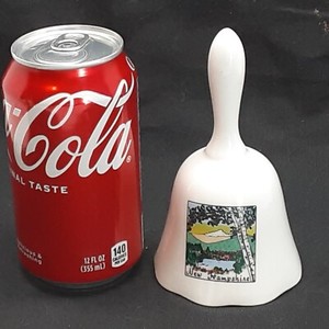 Vintage New Hampshire Souvenir Ceramic Bell 5.25" Tall EUC