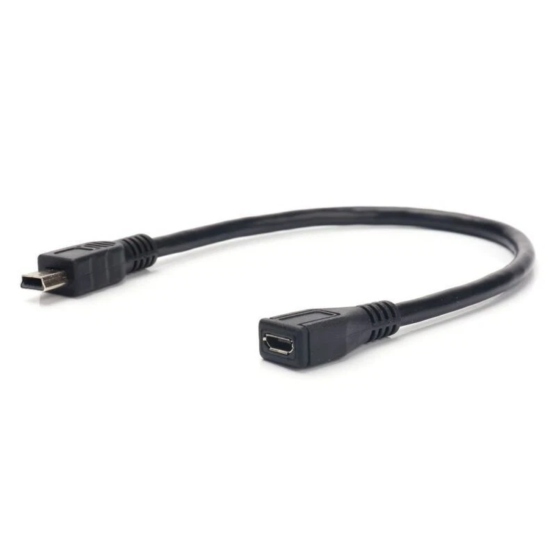 USB 2.0 Mini B 5-Pin to Micro USB Extension Cable | Male to Female | 0.3m - Image 4 of 4