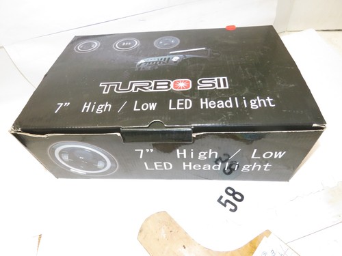Jeep Wrangler TURBO SII 7" Round Black LED Headlights Kit Model D0840L *NEW* - Picture 7 of 11
