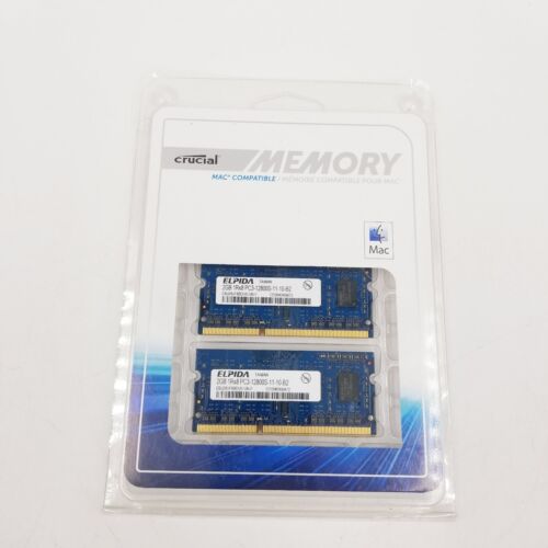 Elpida 4 GB (2 x 2GB) 1Rx8 PC3-12800S-11-10-B2 DDR3 Mac Laptop Memory