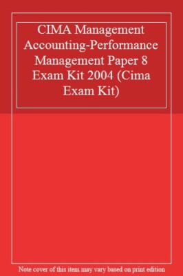 CIMA Management Accounting-Performance Management Paper 8 Exam K
