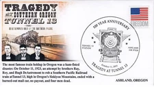 23-249, 2023, Tragedy at Tunnel 13, Event Cover, Pictorial Postmark, Ashland OR,