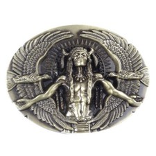 Indian Warrior Men's Belt Buckle Western Cowboy Native American IW-11-G 
