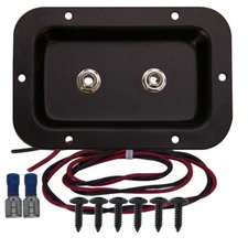 Speaker jack plate with 2 Neutrik 1/4" connectors for PA or Guitar cabinets
