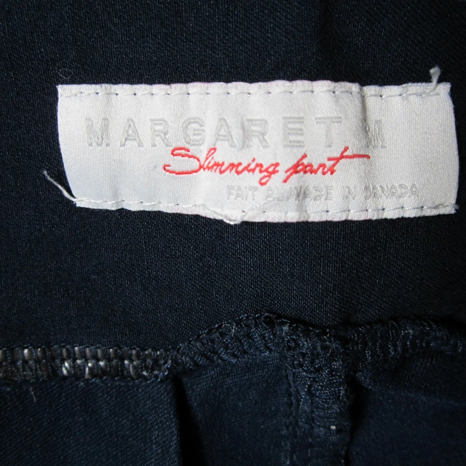 Margaret M Slimming Pants Women's sz L (30x30) Navy Blue Boot stretch leggings - Image 3 of 4