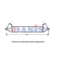 Ladeluftkühler Turbokühler passend für Fiat Doblo 119 223 500x67x85