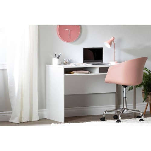 South Shore Task Chair 35.5" H X 22.75" W Adjustable Height Plastic Seat In Pink - Picture 7 of 7