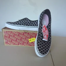 VANS AUTHENTIC WTF SAYING  BLACK SIZE 7.5