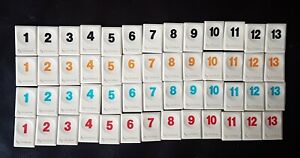 VARIOUS NUMBERS AND COLOURS TRAVEL RUMMIKUB SPARE TILES