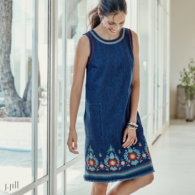 j jill denim dress