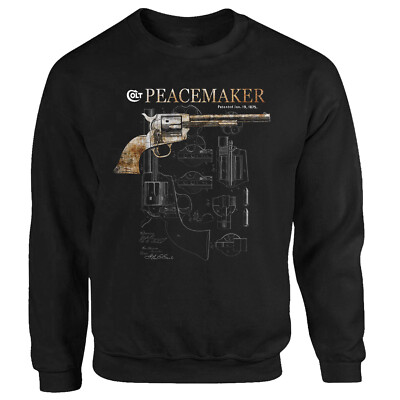 Colt Peacemaker America USA Waffe NRA Kult Wilder Westen Sweatshirt S-XXXL