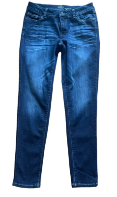 NY&C Soho Womens Size 0 Dark Wash Low Rise Stretch Boyfriend Jeans 