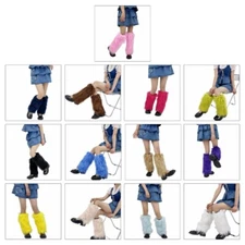 Women Faux Furs Leg Warmer Party Costumes Warm Fuzzy Leg Warmer Boot Cuffs Cover