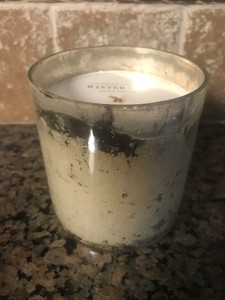 New Pottery Barn Scented Candle 9 5 Oz Winter Lily Scent Rare Htf