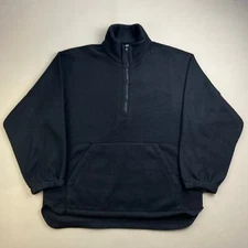 Vintage South Park Jacket Adult Large Black Fleece Comedy Central 1/2 Zip 90s