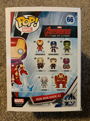 Funko Pop! - Marvel - Iron Man Mark 43 #66 Avengers Age of Ultron