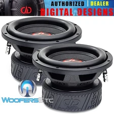 (2) DD AUDIO 508E-D2 8" CAR WOOFERS 1500W DUAL 2-OHM SUBWOOFERS BASS SPEAKERS