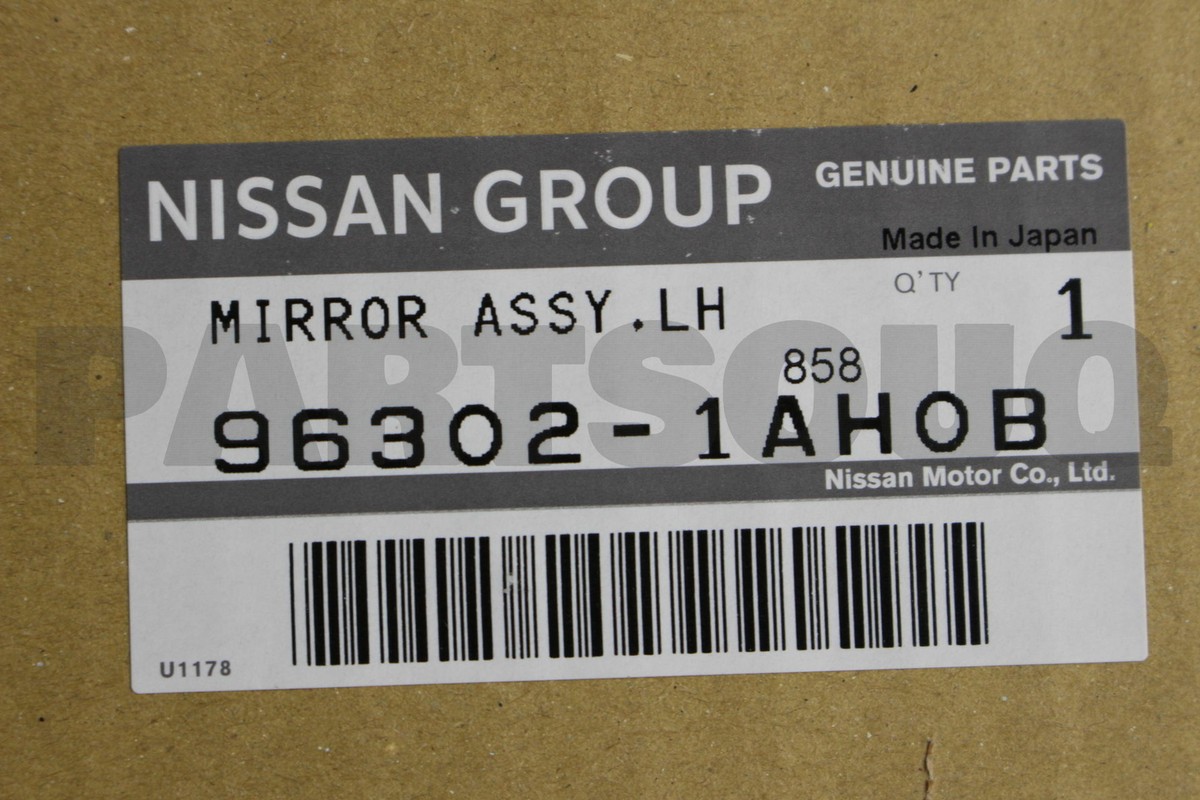 963021AH0B Genuine Nissan MIRROR ASSY-OUTSIDE,LH 96302-1AH0B | eBay