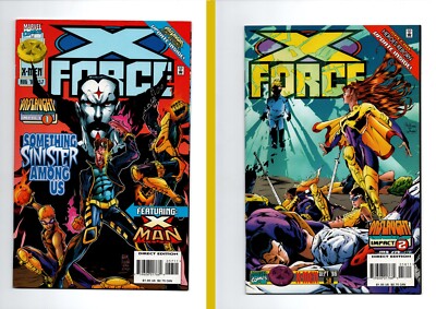 X-Force #57 & #58 Vol 1 Onslaught Part 1 & 2 Marvel Comics 1996 