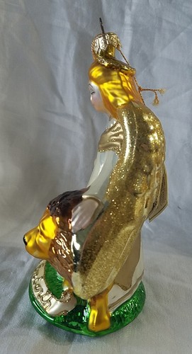 Polonaise mundgeblasenes Glas Komozja Engel Ornament Frieden auf Erden Löwe Lamm 7,5" Neu im Karton - Bild 10 von 14
