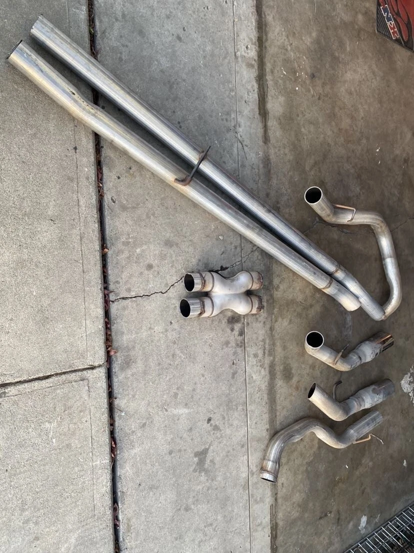 Custom dual on sale exhaust kits