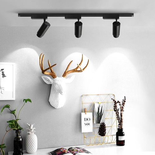 LED COB Ceiling Track Light Picture Orbit Rail Lamp Focusing Spotlight Teahouse - Picture 4 of 14