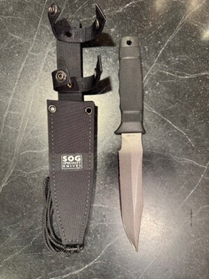 SOG Seal Knife-2000 7'' Blade 440A Stainless Steel w/ Grey Powder Coat