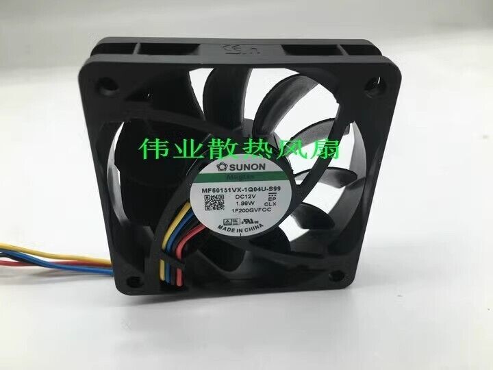 MF60151VX-1Q04U-S99 12V 1.98W 6CM 6015 4-Wire Cooling Fan | eBay