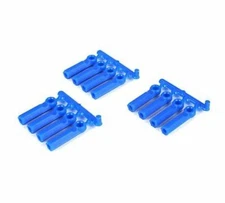 RPM R/C Products - Long Shank Rod Ends, Blue, (12pcs)