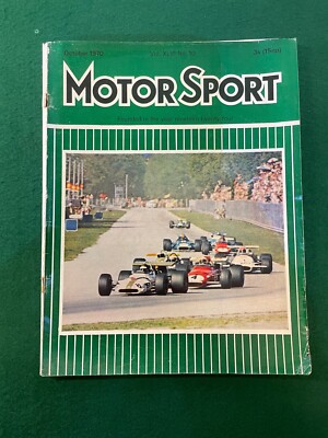 MOTOR SPORT OCT 1970  TRIUMPH STAG CAN-AM 1970 41ST ITALIAN GP FORD RS 1600