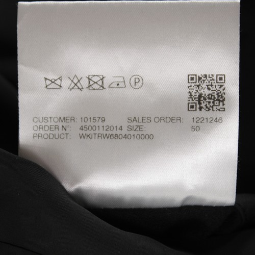 Kired Kiton NWT Kitr Cashmere Reversible Jacket Size 50 (M US) In Blue & Black - Picture 10 of 13