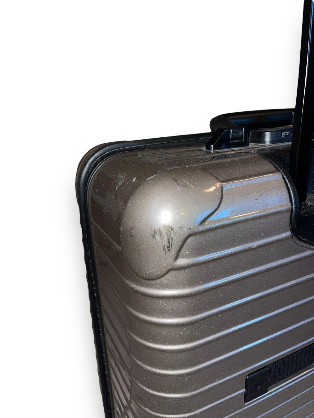 RIMOWA small compact carry on Hard Shell Plastic Samba two-wheel case, silver