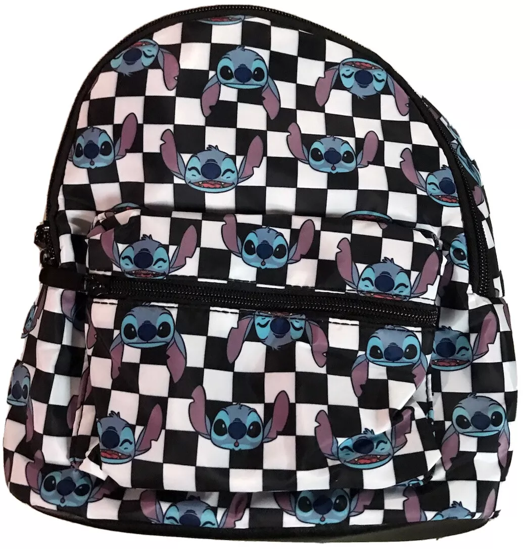 white checkered backpack mini