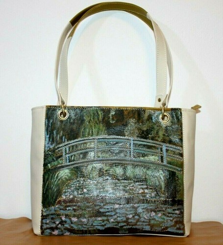 echte Leder Tasche MONET Italienische Leder tashe Damentasche Handgefertigt grün - Picture 8 of 11
