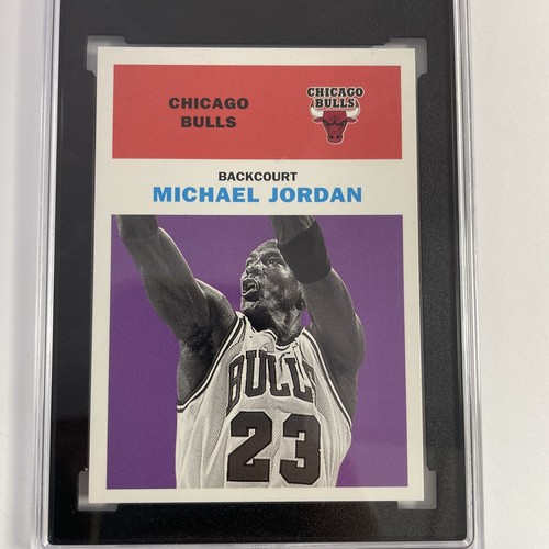 1998-99 Fleer Tradition ""Vintage 61""Michael Jordan Bulls #23 SGC 9 IN PERFETTE CONDIZIONI" - Foto 2 di 8