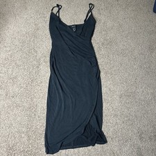 Women’s Medium Forever 21 Charcoal Gray High Slit Mini Dress