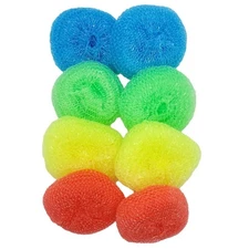 Handy Housewares Durable Non-Scratch Nylon Scouring Pads | Round All-Surface...