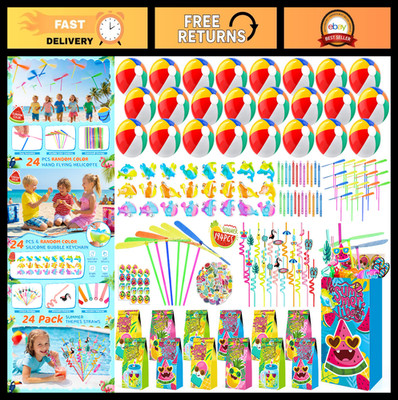 194 PCS Pool Party Favors - Summer Beach Party Supplies for Kids 3-12, Fun Gifts