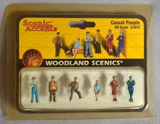 HO scale Woodland Scenics  A1874  CASUAL PEOPLE   Figure set