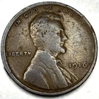 1916 P Lincoln Wheat Cent Fine Condition 1c One Cent US Coin 1129